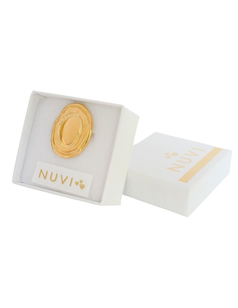 Anillo oval Nuvi brillante