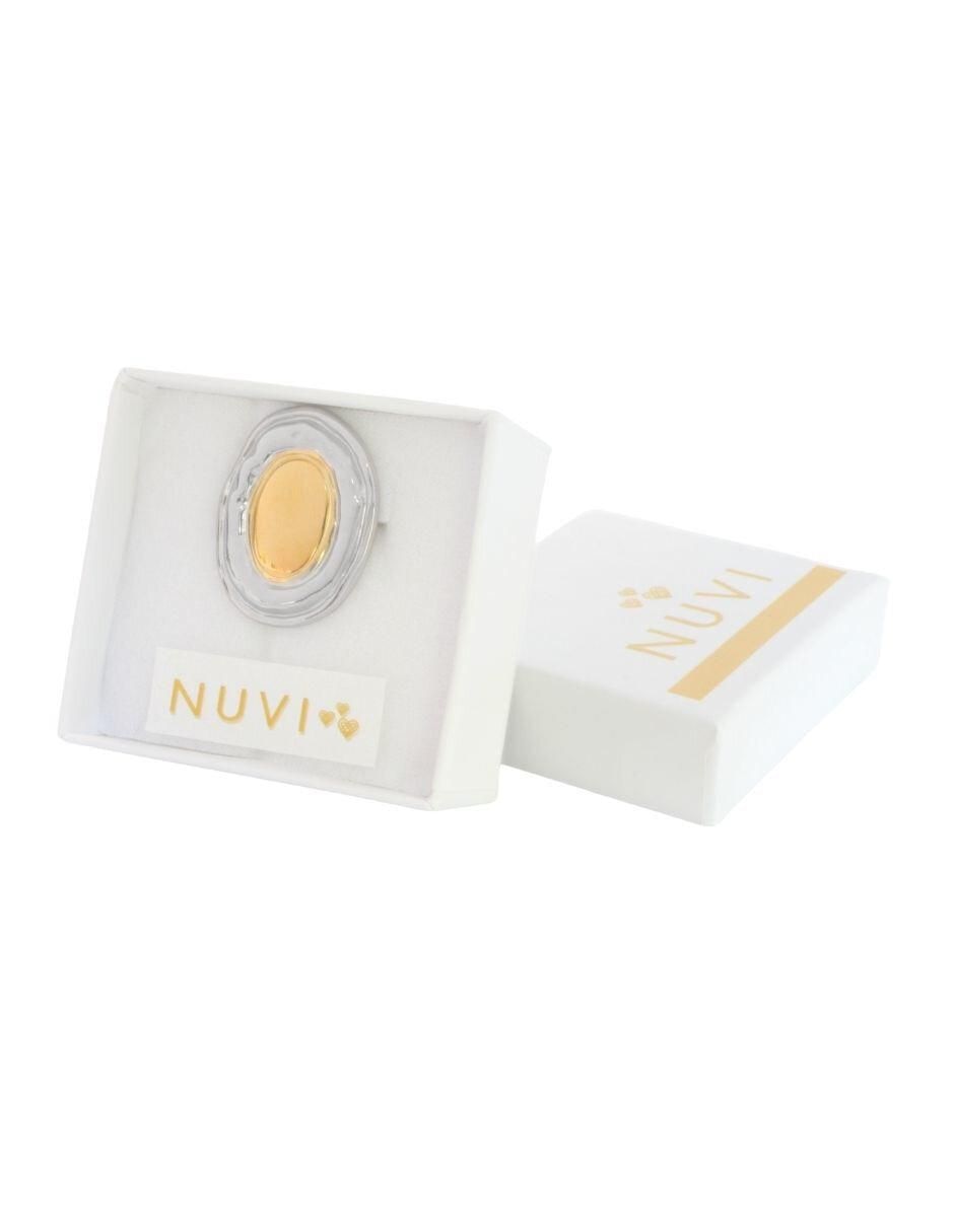 Anillo de oval brillante