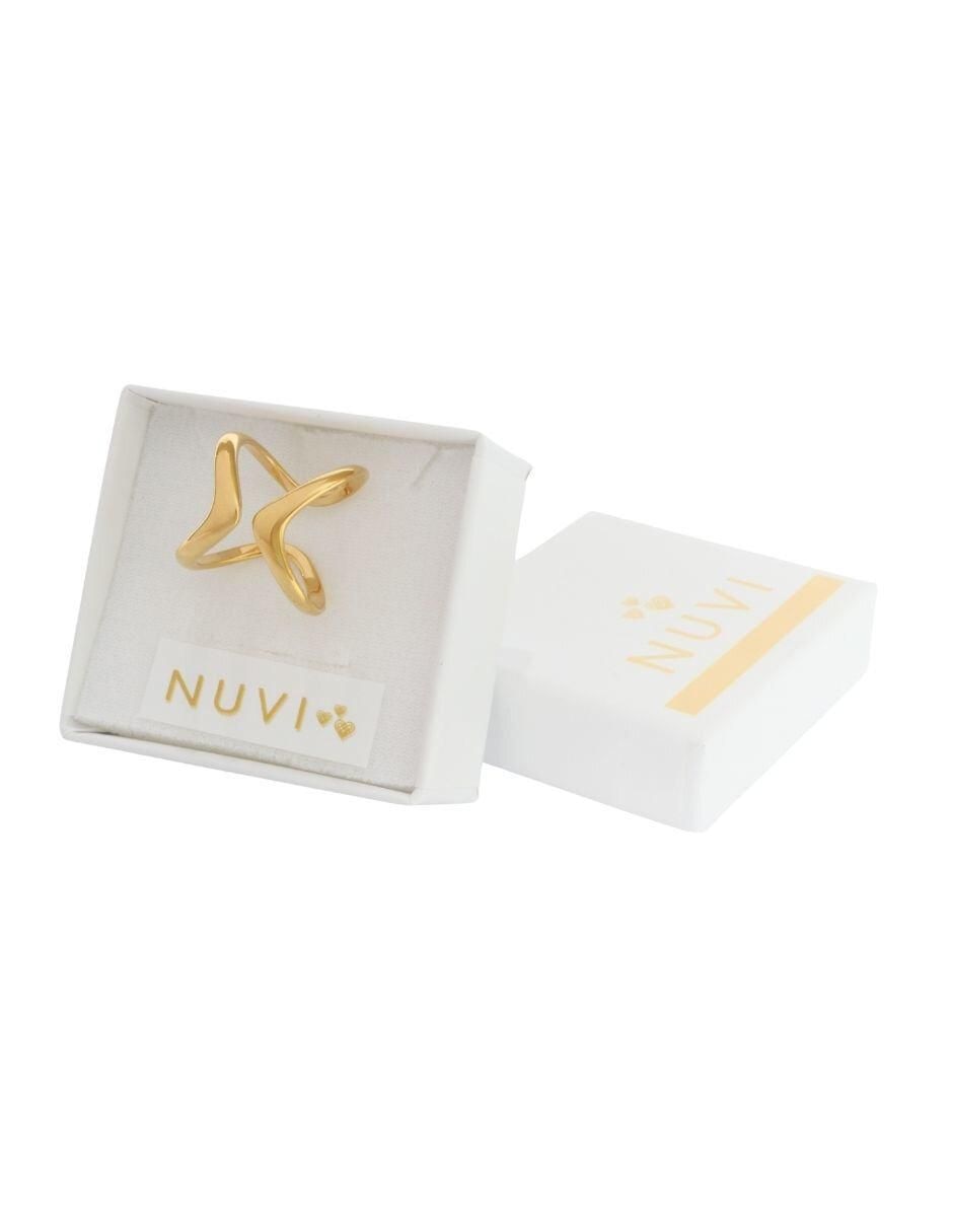 Anillo de mariposa brillante