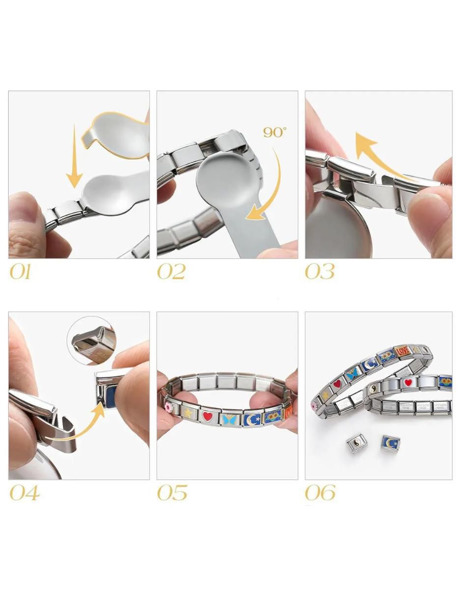 Set de brazalete acabado brillante