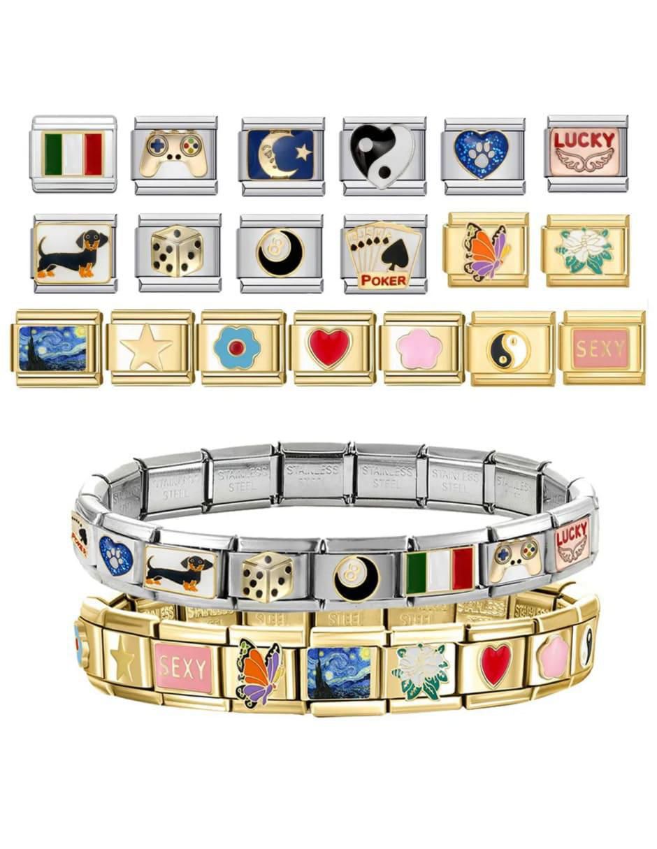 Set de brazalete acabado brillante