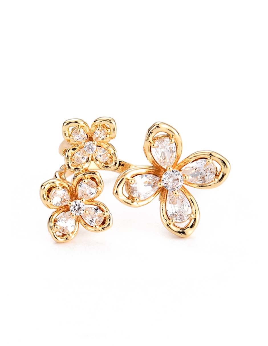 Anillo de flor cristal 1