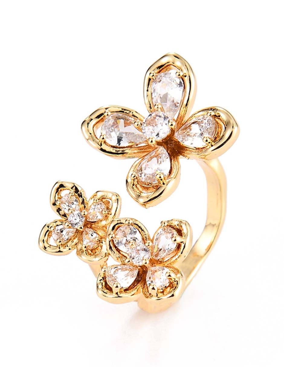 Anillo de flor cristal 2