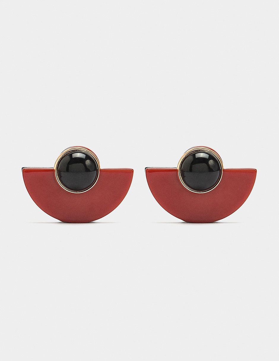 Aretes Funky Harmony con acabado brillante