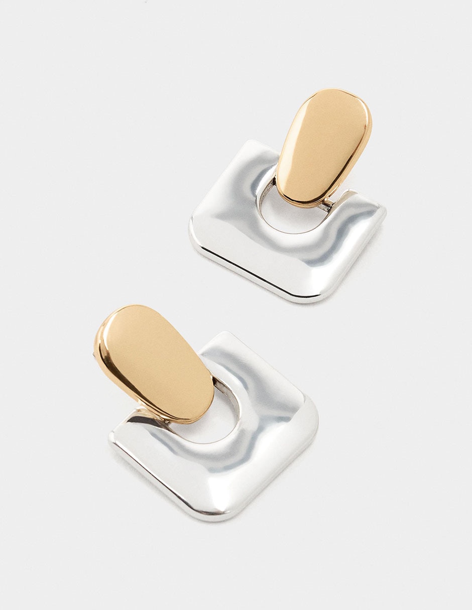 Aretes cortos con acabado liso 2