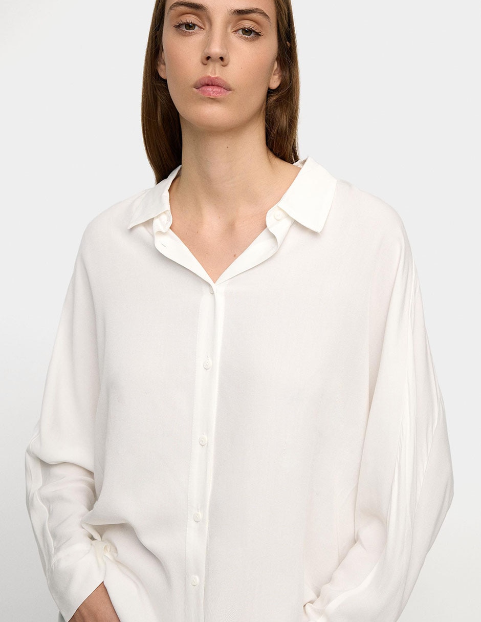 Camisa Parfois manga larga para mujer
