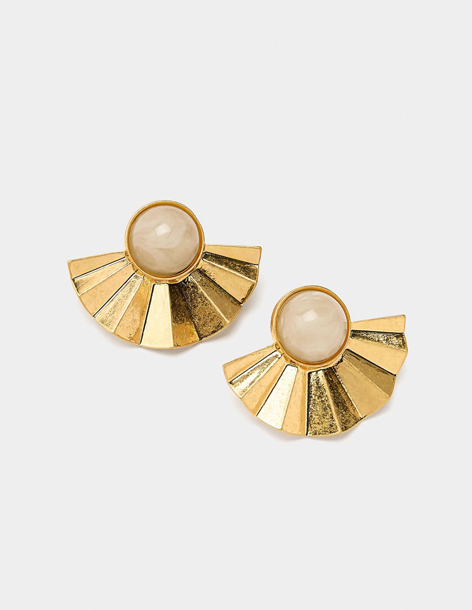 Aretes cortos Golden Basics Extra