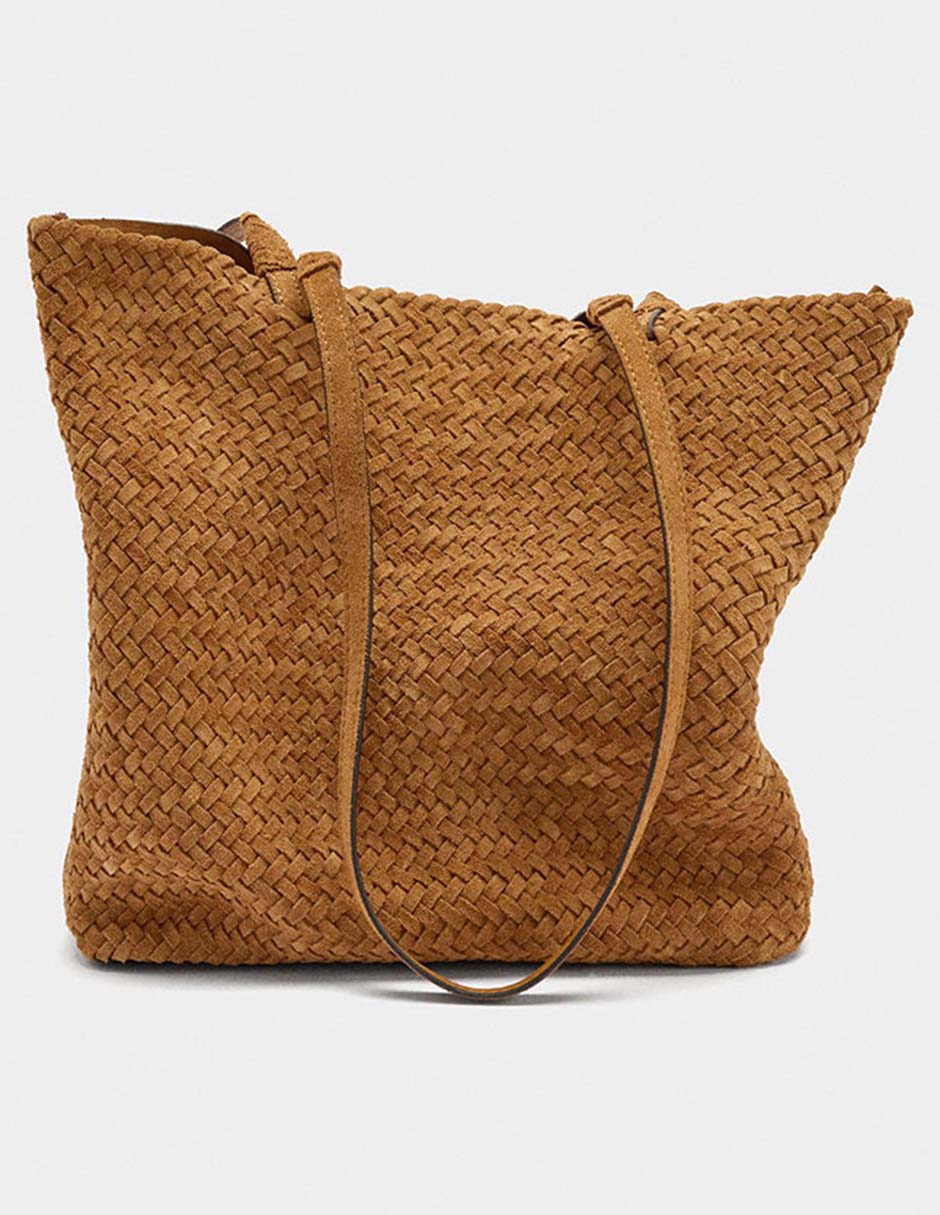 Bolsa shopper Parfois de piel para mujer