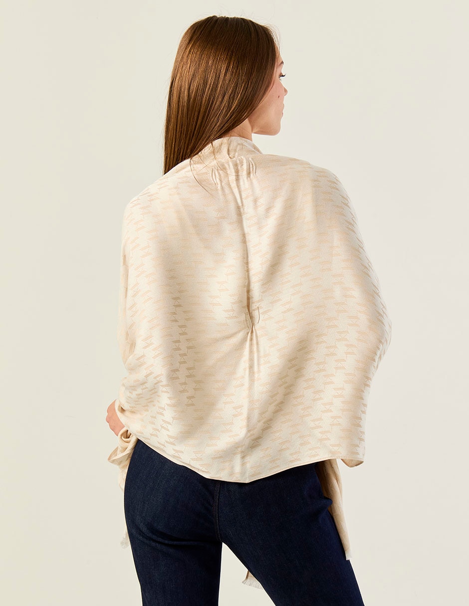 Pashmina 'con estampado' liso 'de' viscosa 'para mujer'