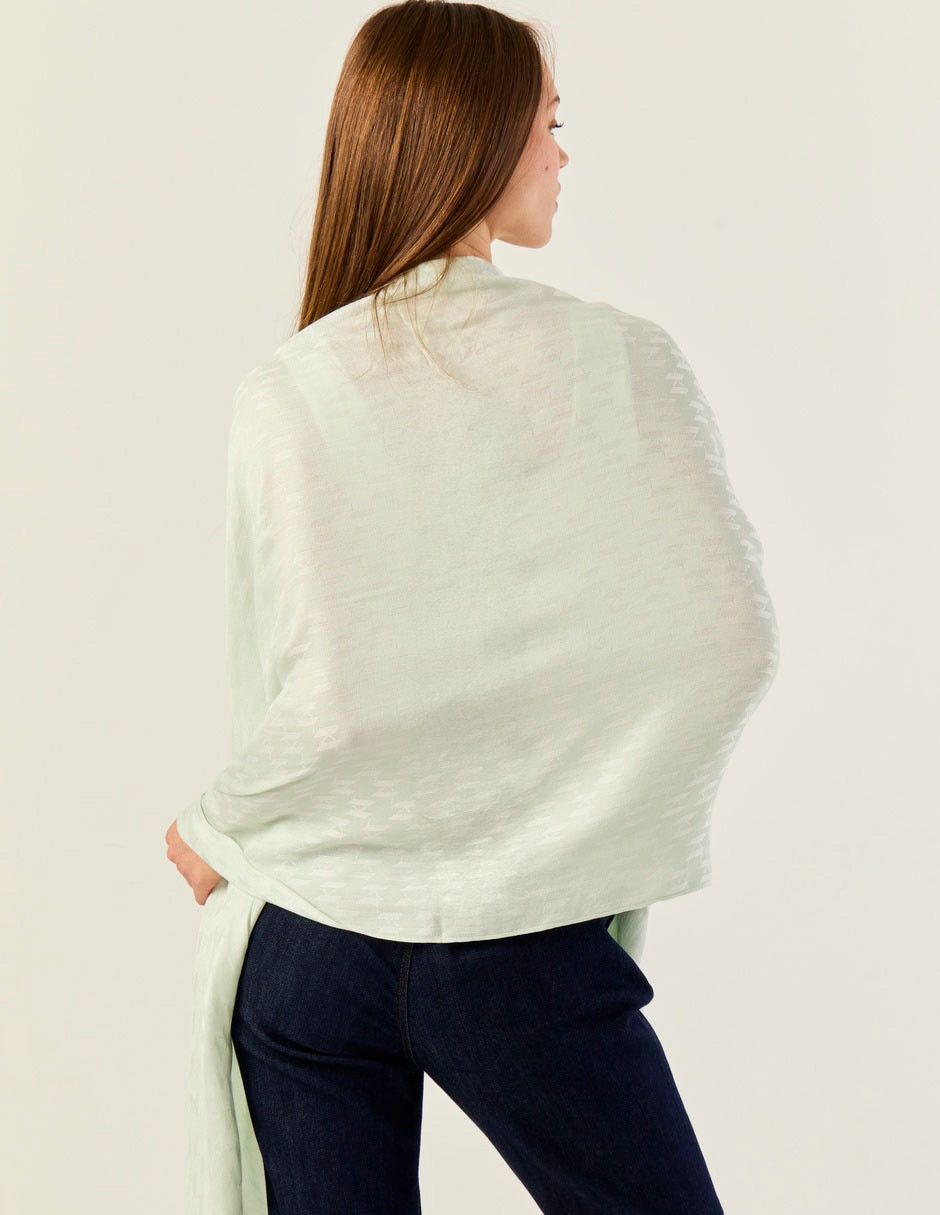 Pashmina 'con estampado' liso 'de' viscosa 'para mujer'