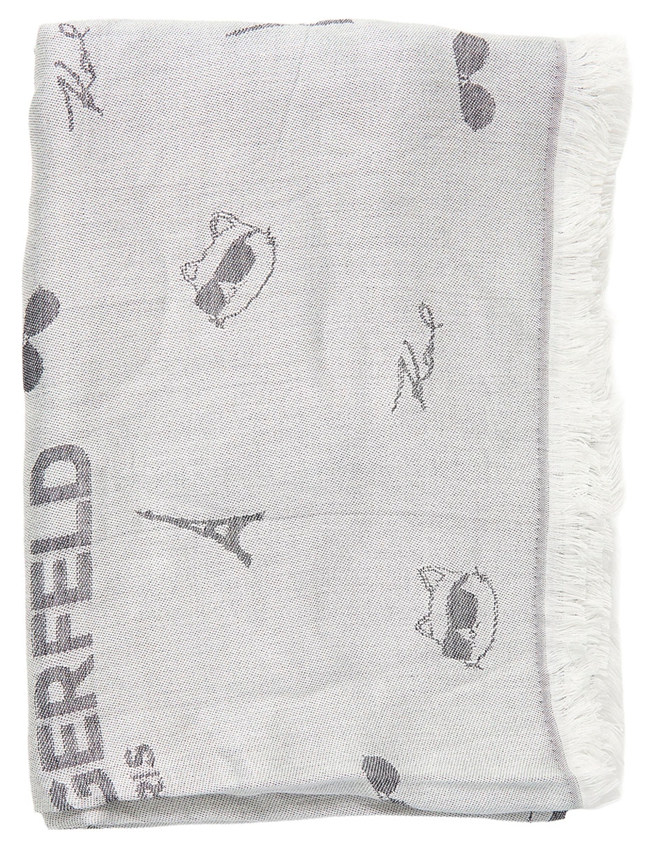 Pashmina "con estampado" liso "de" viscosa "para mujer" 4