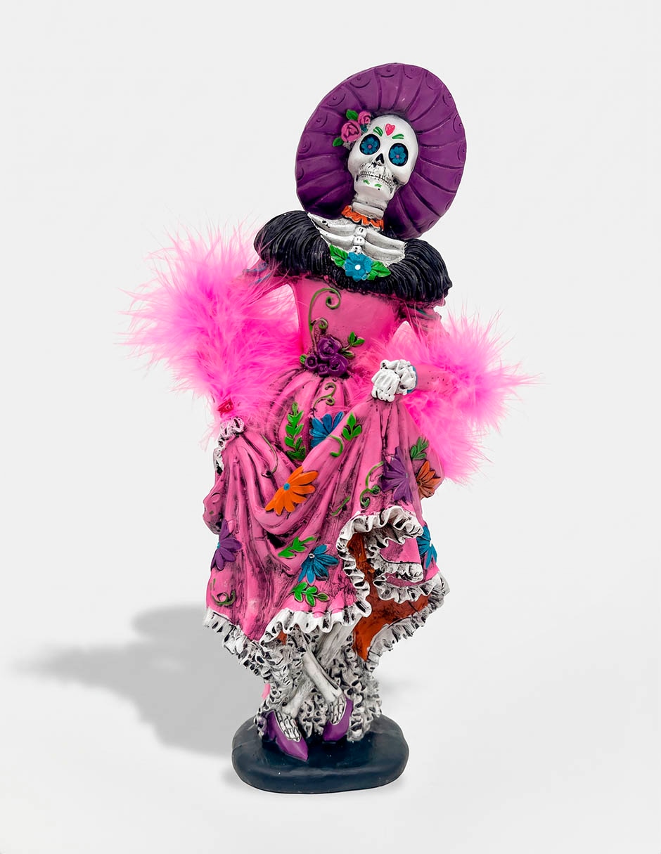 Figura decorativa de Halloween con forma de catrina