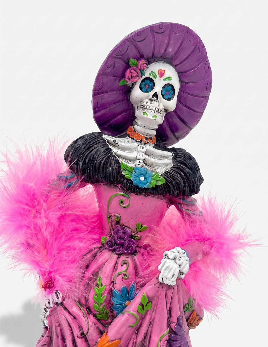 Figura decorativa de Halloween con forma de catrina 3