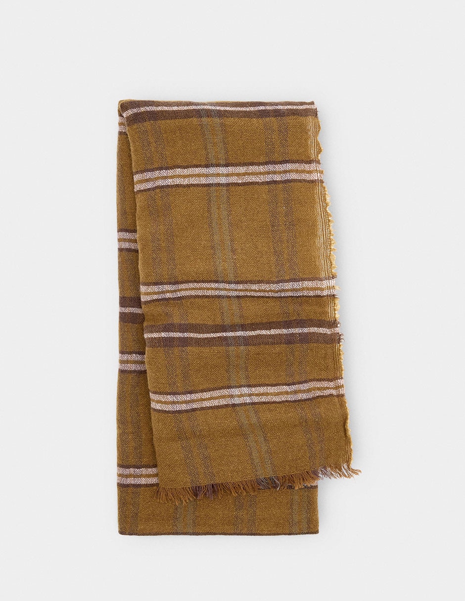Pashmina con estampado a rayas para mujer Pashmina con estampado a rayas para mujer