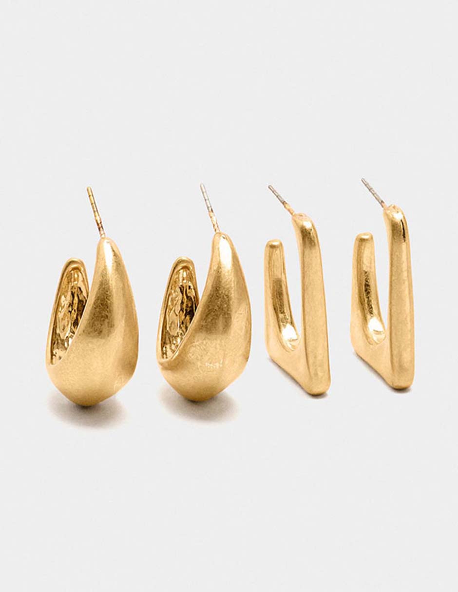 Set de aretes Golden Basics Set de aretes Golden Basics