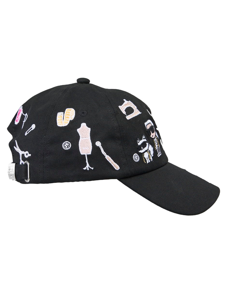 Gorra visera curva hebilla casual para mujer
