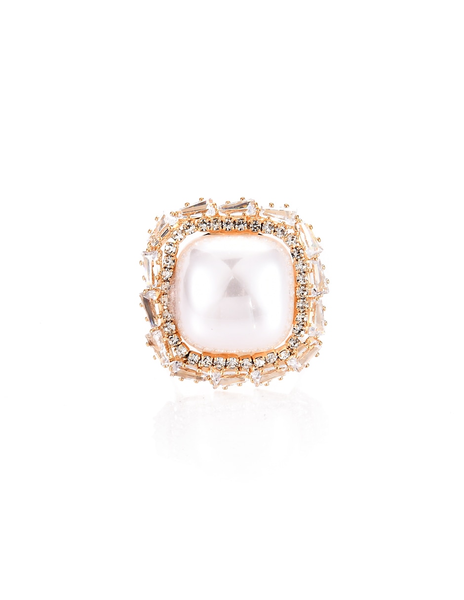 Anillo cuadrada cristal brillante Anillo cuadrada cristal brillante