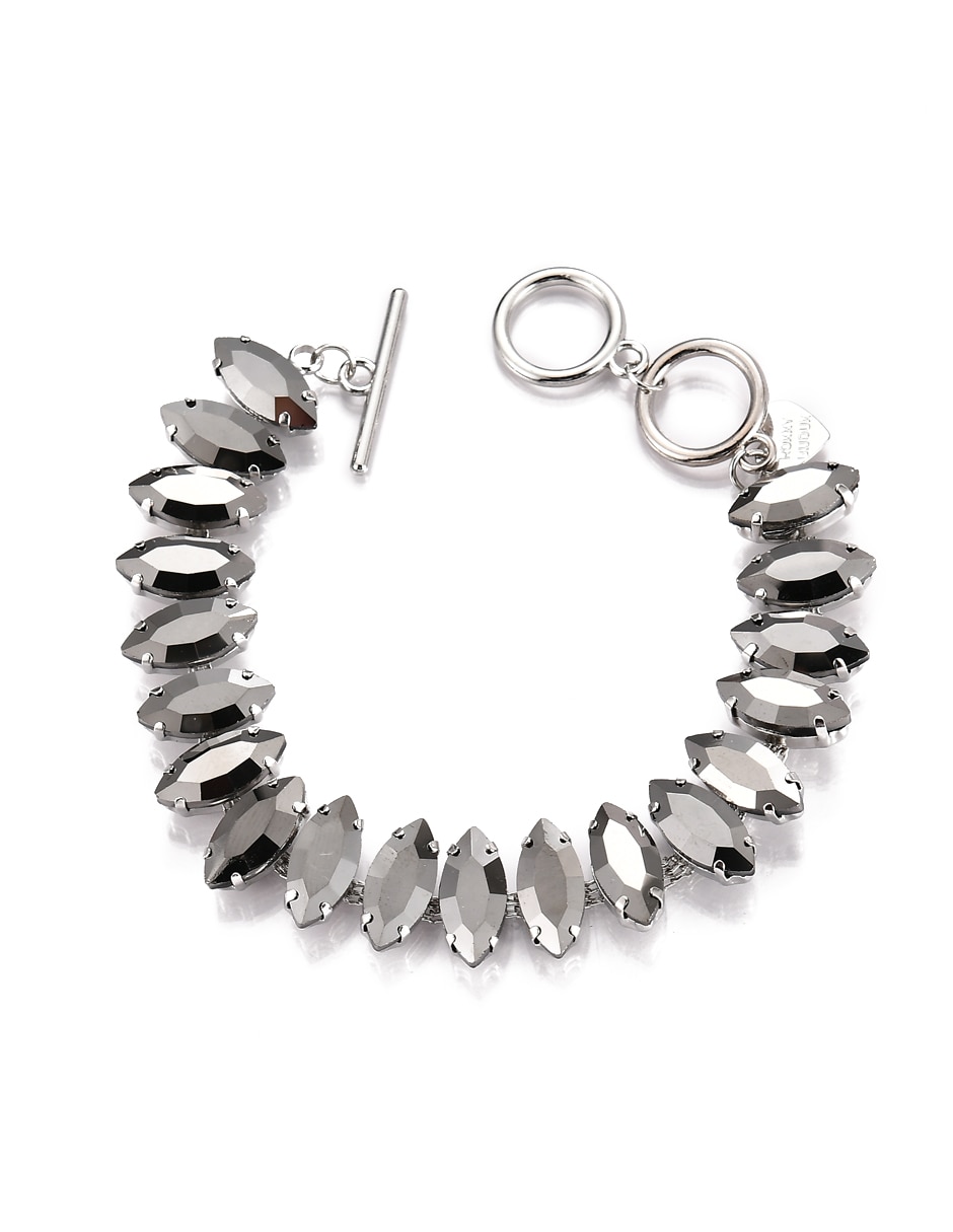 Pulsera con cristal acabado brillante