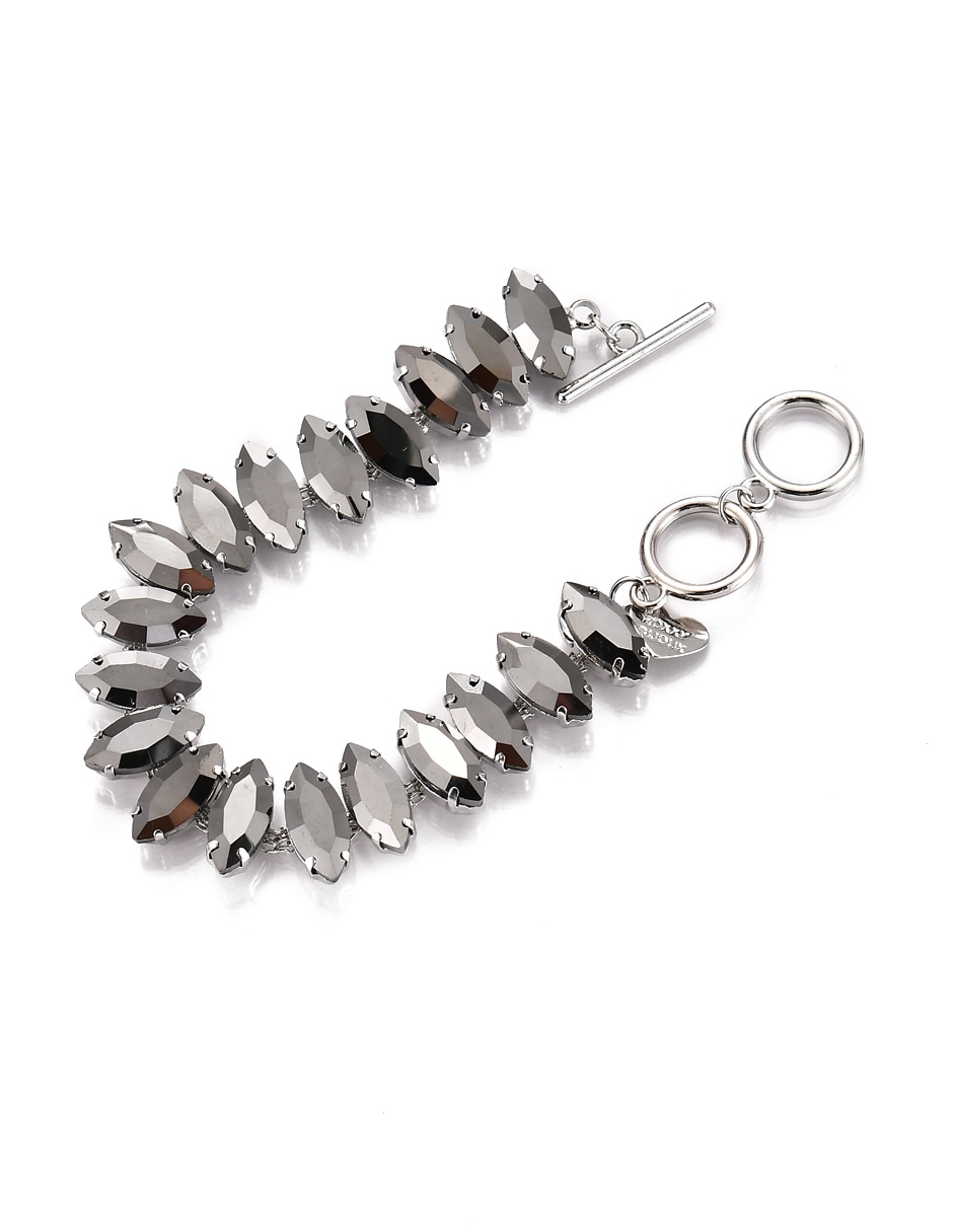 Pulsera con cristal acabado brillante 2