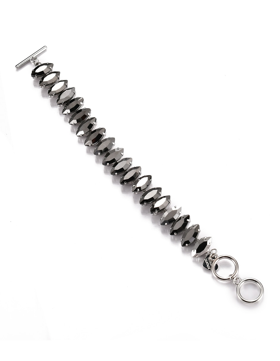 Pulsera con cristal acabado brillante 3