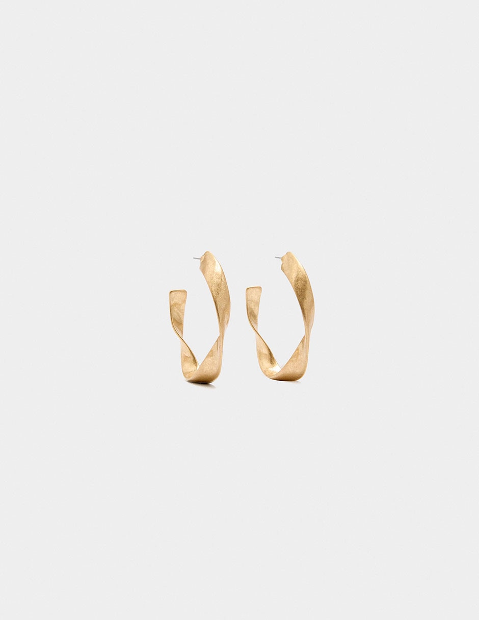 Aretes Golden Basics perla 1