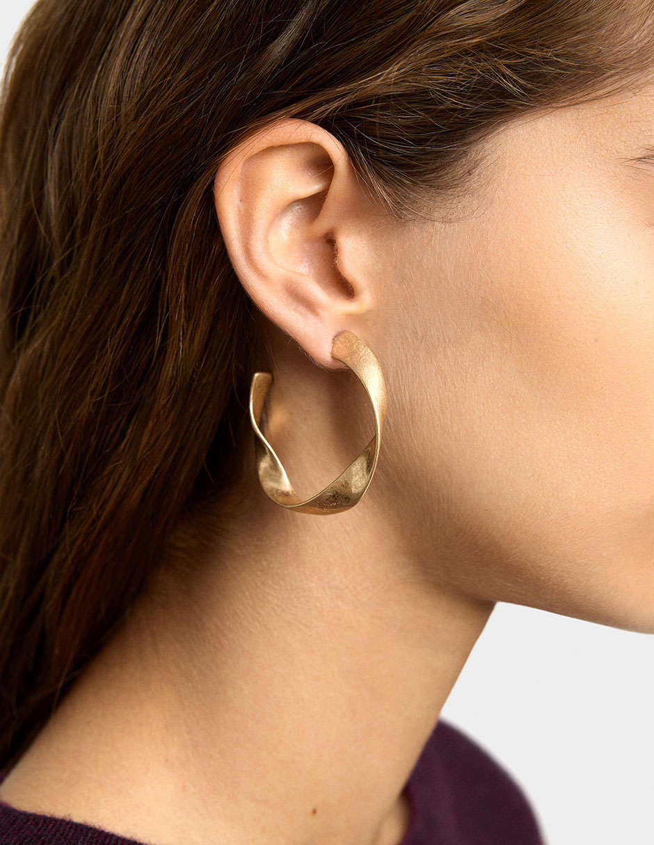 Aretes Golden Basics perla 2