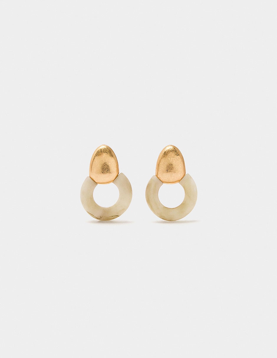 Aretes Golden Basics Extra perla 1