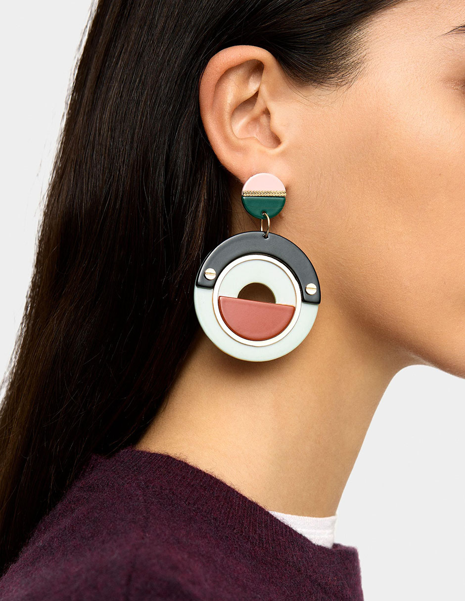Aretes Funky Harmony perla 2