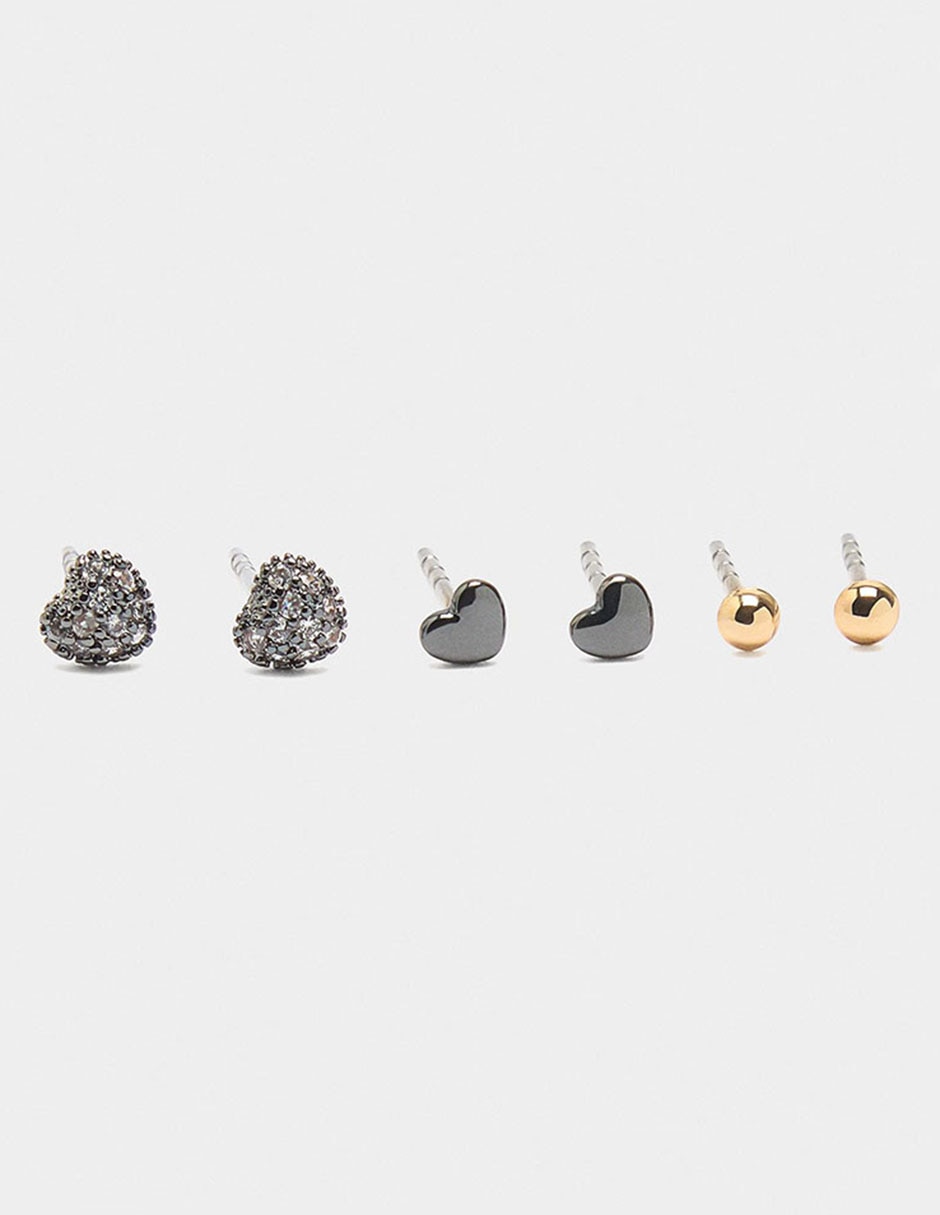 Set de aretes acabado mate Set de aretes acabado mate