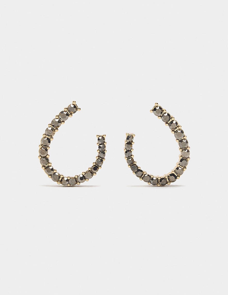 Aretes Golden Delicates con acabado liso Aretes Golden Delicates con acabado liso