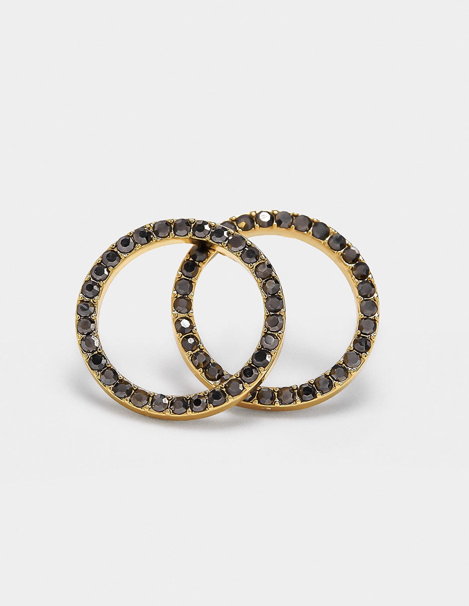 Aretes circulares Parfois Golden Delicates