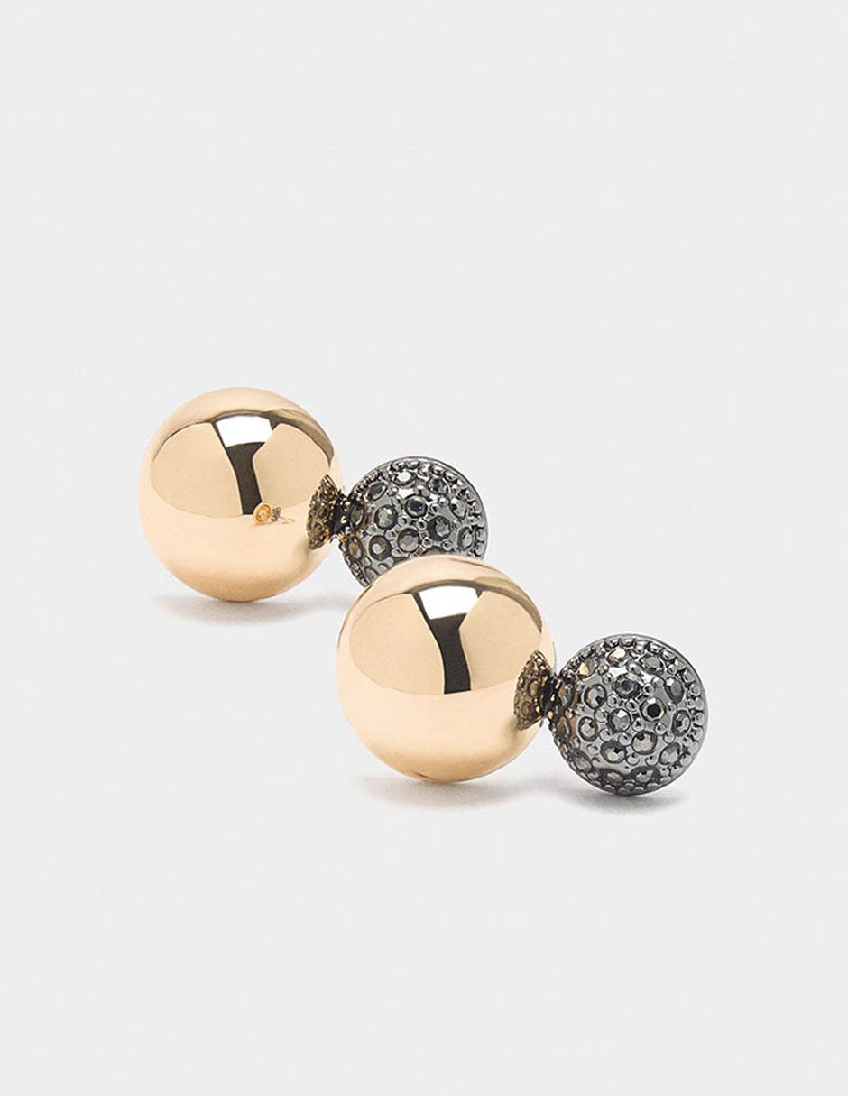 Aretes Parfois Golden Delicates con acabado liso