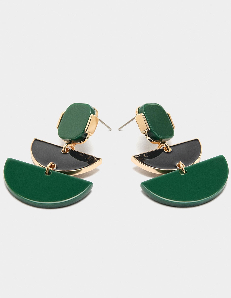 Aretes Funky Harmony con acabado liso 2