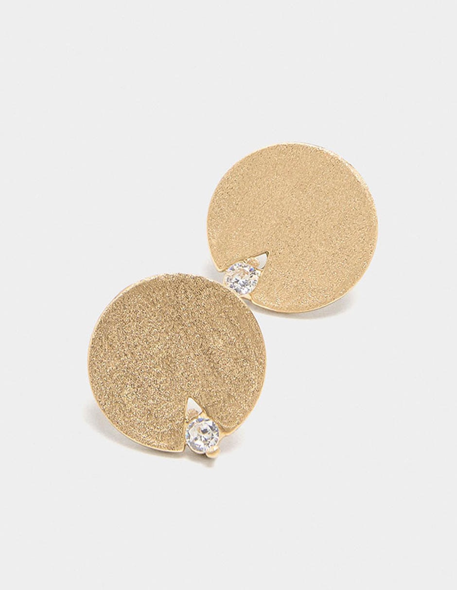 Aretes Parfois Golden Delicates con acabado liso