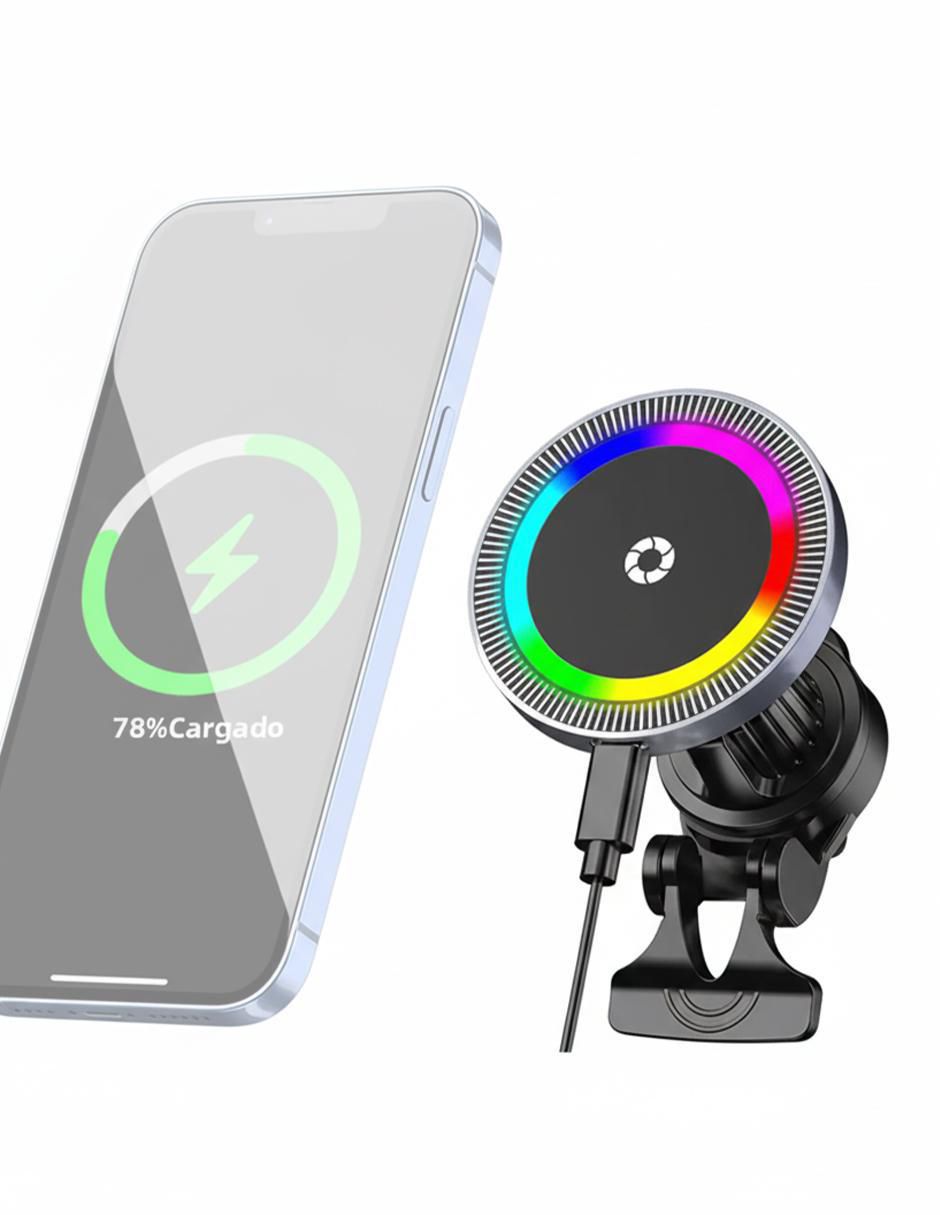 Cargador inalámbrico de 15 W USB + USB tipo C