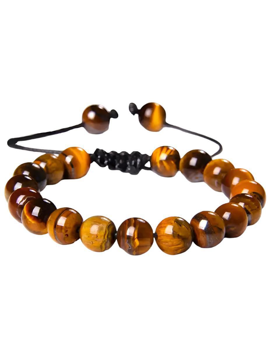 Pulsera con ojo de tigre acabado brillante Pulsera con ojo de tigre acabado brillante