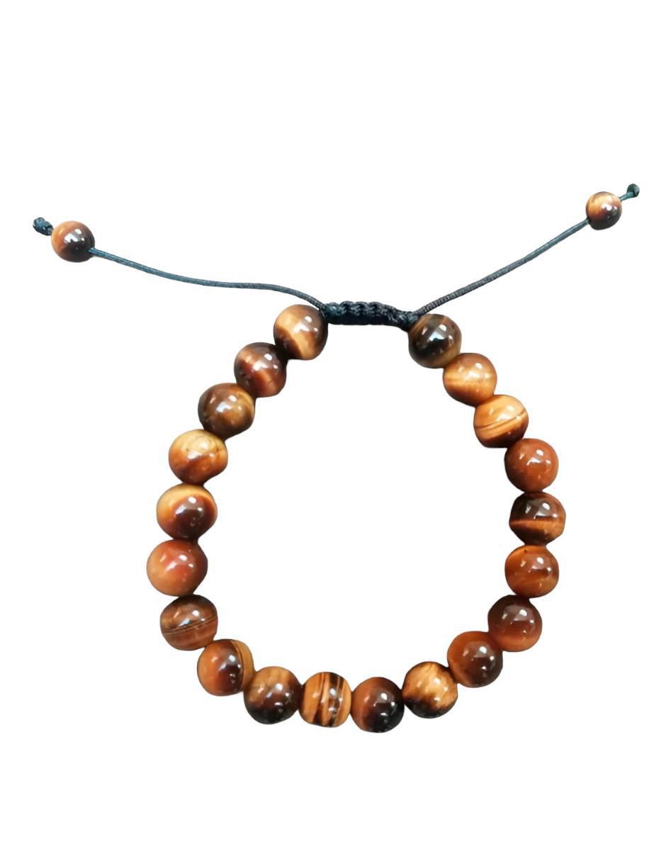Pulsera con ojo de tigre acabado brillante 4