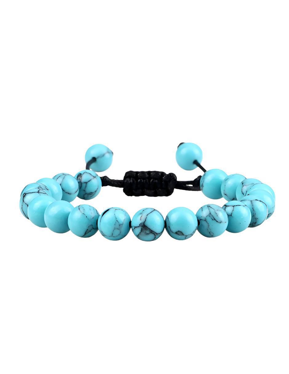 Pulsera con turquesa acabado brillante Pulsera con turquesa acabado brillante