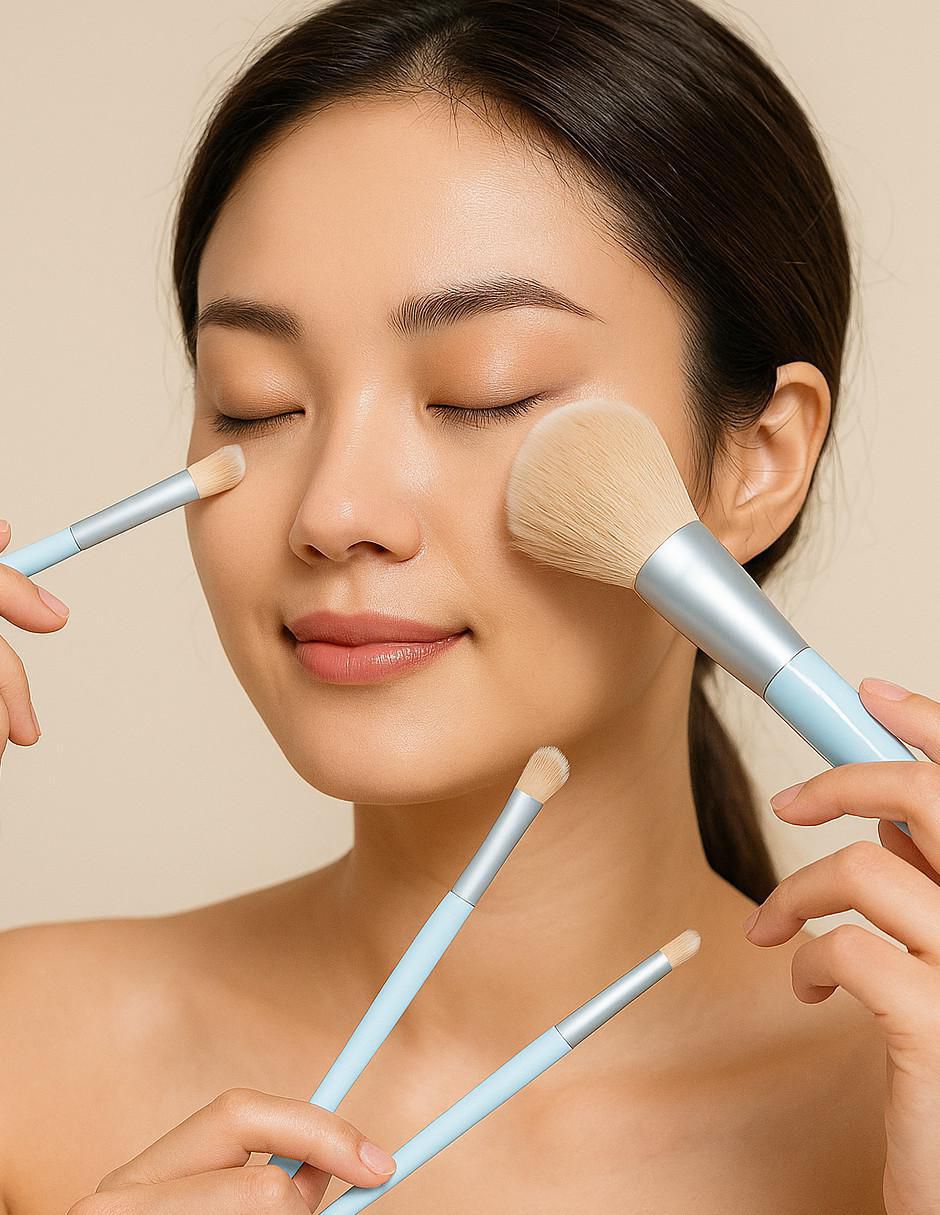 Set cosmetiquera para maquillaje Ideen 10 piezas para mujer