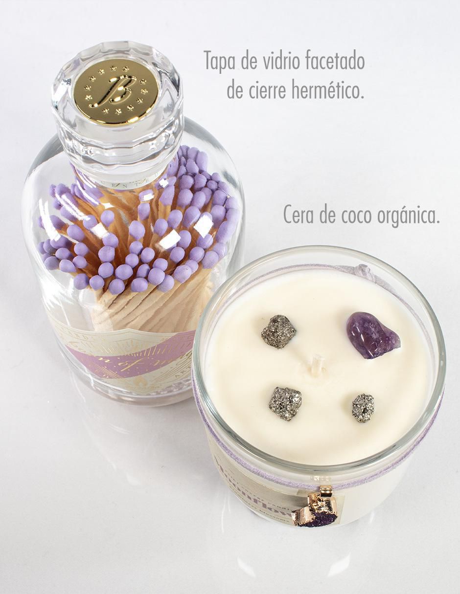 Kit de vela Glitter Zen Mystic Bundles 3 piezas aroma blackberry cedar
