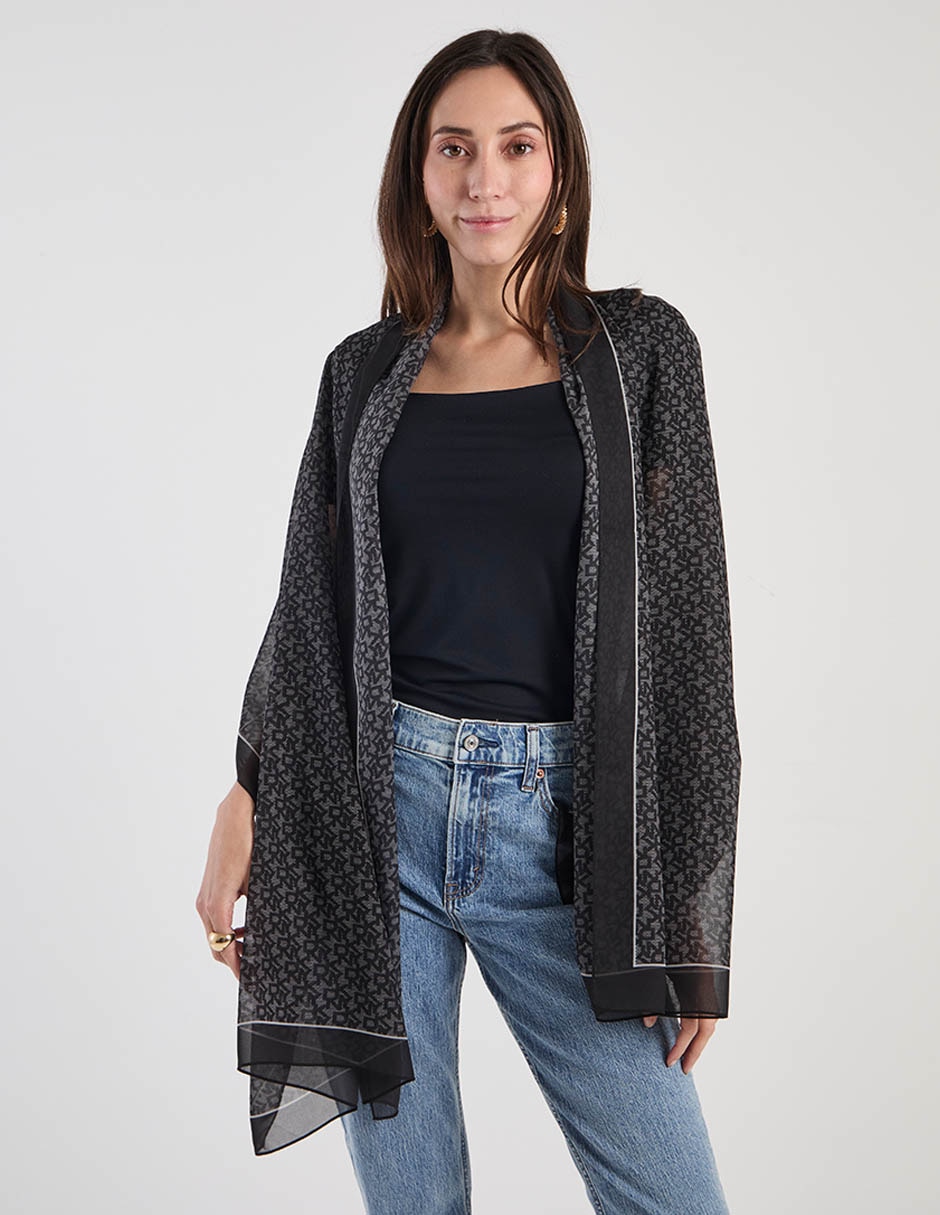 Pashmina con estampado logo para mujer Pashmina con estampado logo para mujer
