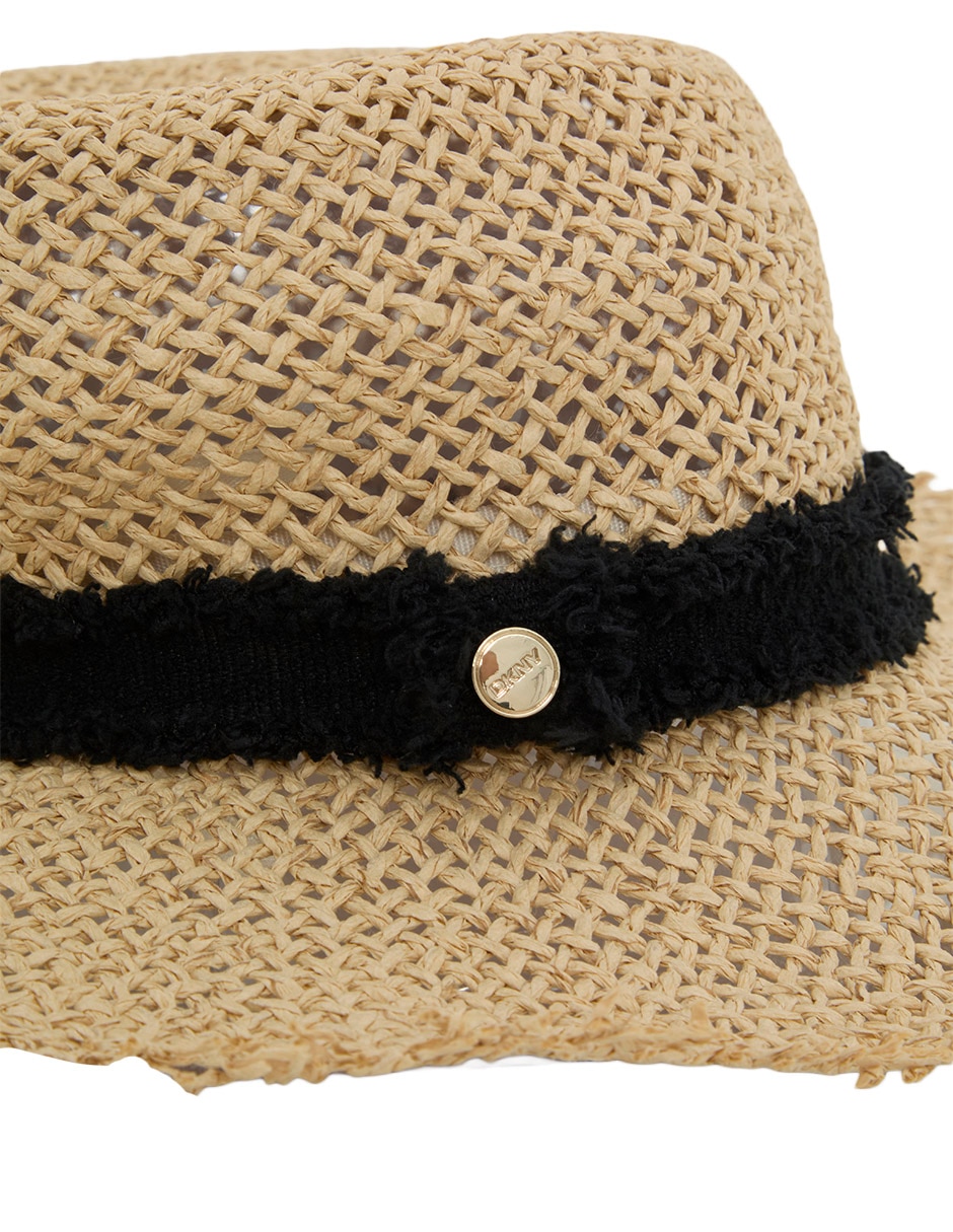 Sombrero ala mediana "estampado" liso 3