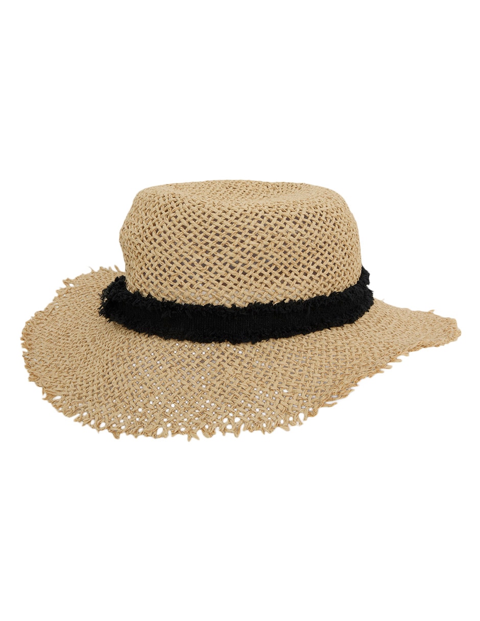 Sombrero ala mediana "estampado" liso 1