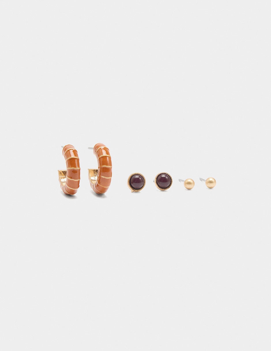Set de aretes Petals