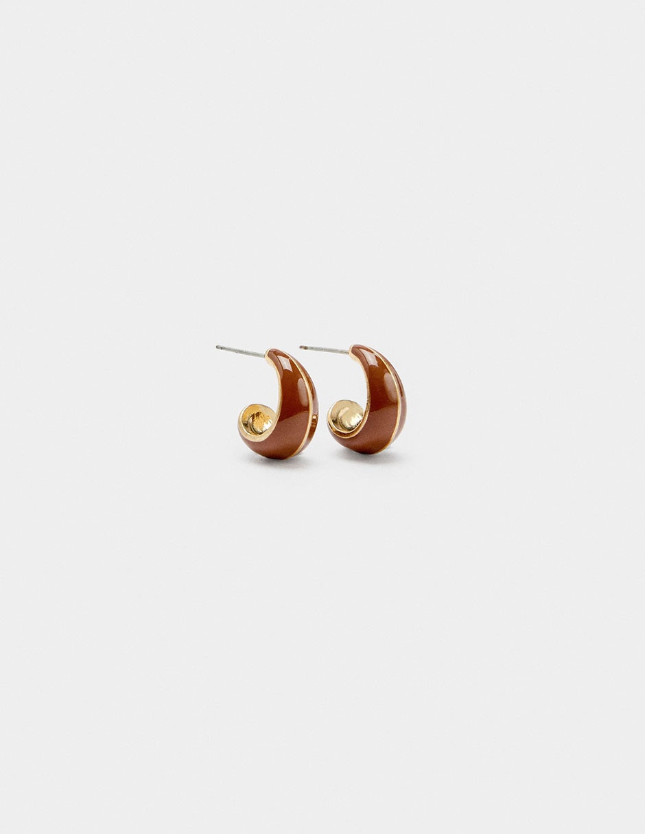 Aretes cortos Parfois Amber