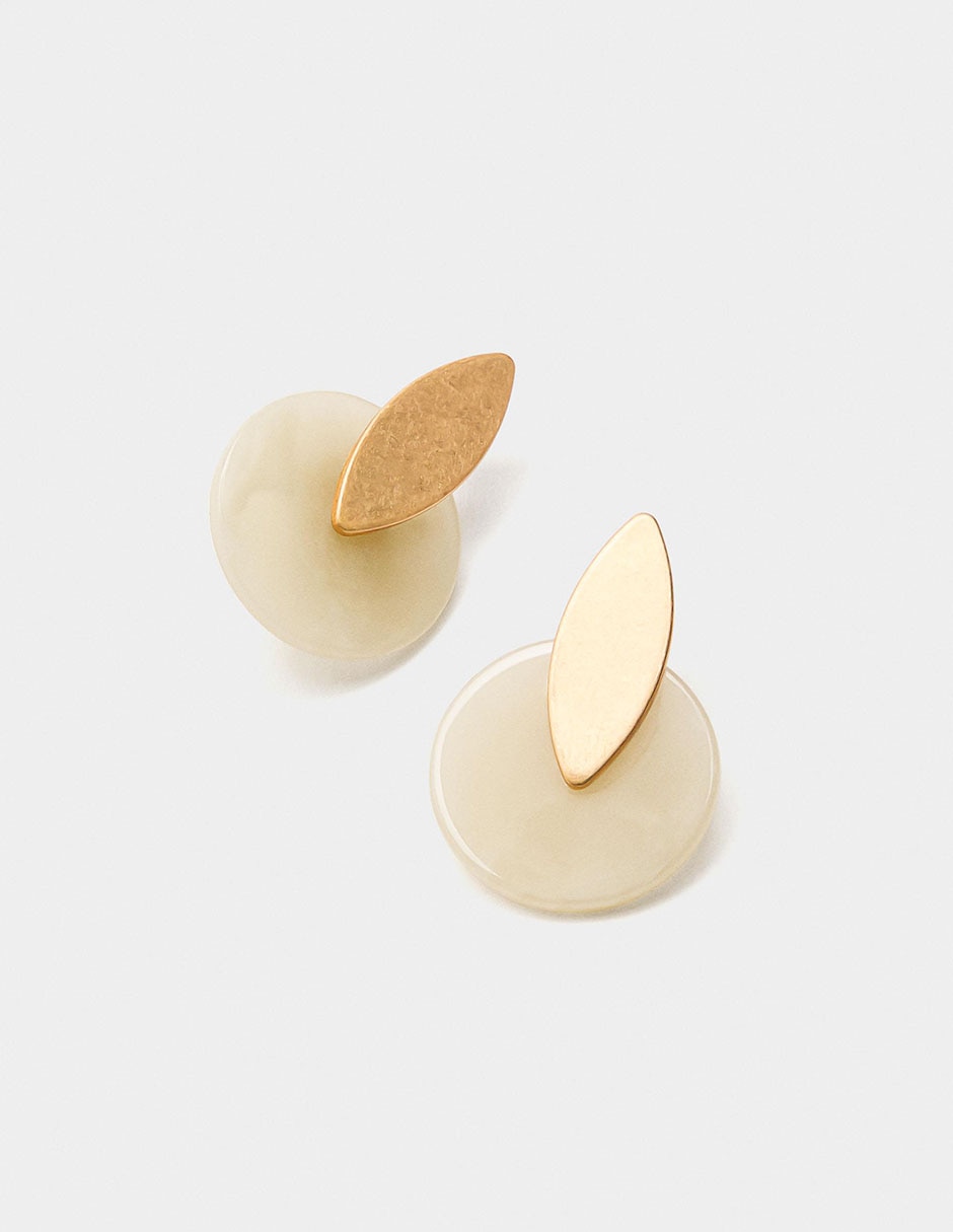 Aretes largos Golden Basics Extra