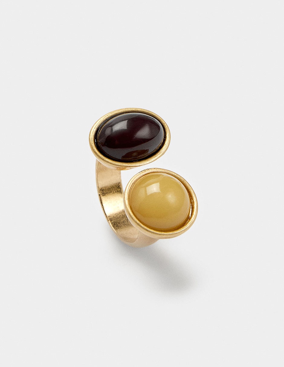 Anillo Amber pedrería de fantasía