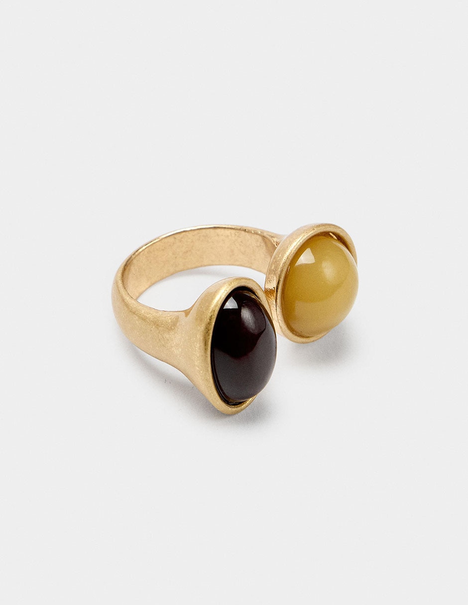 Anillo Amber pedrería de fantasía