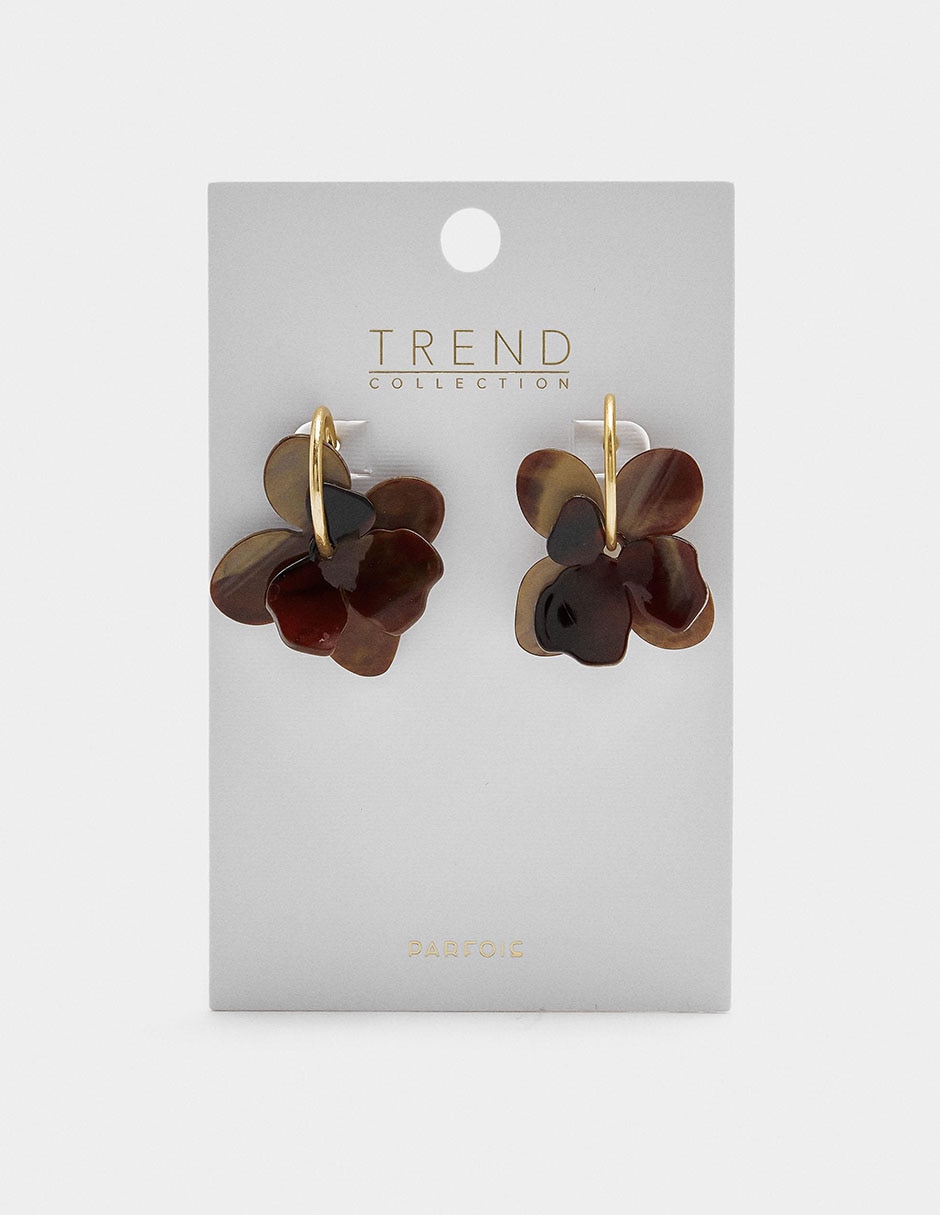Aretes largos Trend con acabado pulido 2