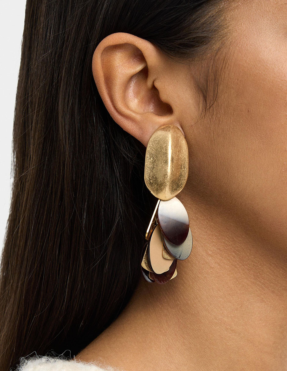 Aretes largos Trend Extra con acabado brillante 5
